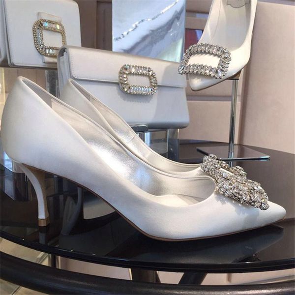 dress shoes rhinestone pointed high heels stiletto wedding bridesmaid bridal satin white luxury pumps, Black
dress shoes rhinestone pointed high heels stiletto wedding bridesmaid bridal satin white luxury pumps, Black