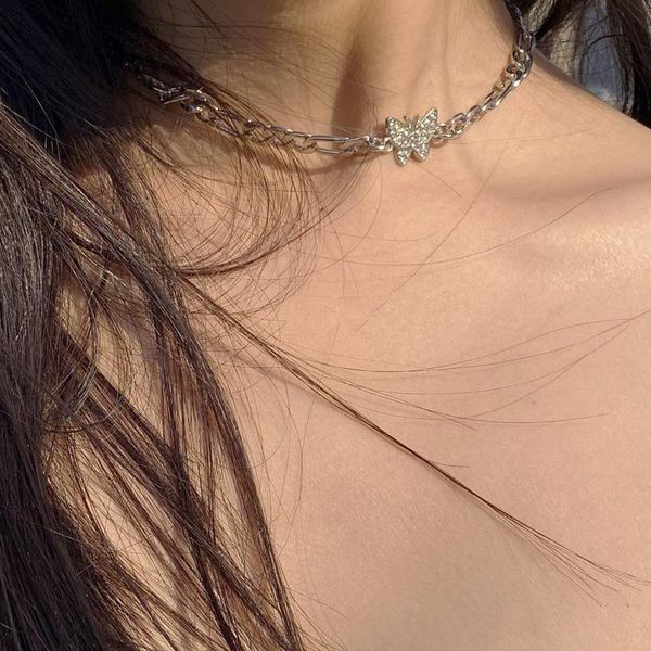 chokers girl's simple rhinestone butterfly necklace light luxuryemperament was thin clavicle chain niche female, Golden;silver
chokers girl's simple rhinestone butterfly necklace light luxuryemperament was thin clavicle chain niche female, Golden;silver