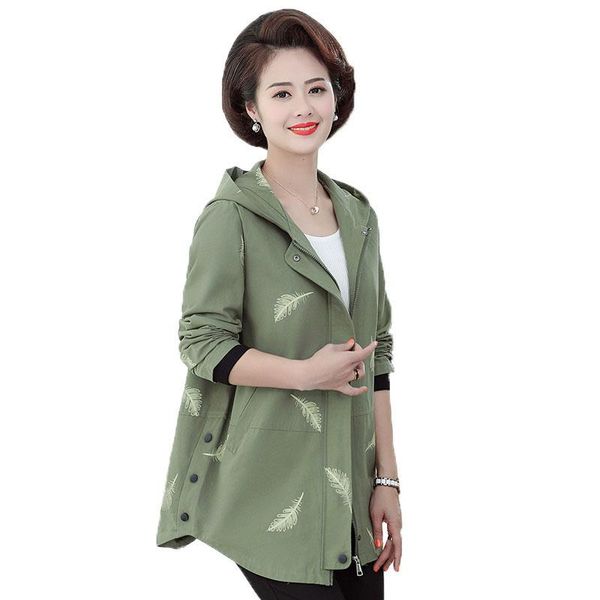 women's trench coats middle-aged elderly windbreakers 2021 spring autumn woman thin hooded coat fashion mother plus size, Tan;black
women's trench coats middle-aged elderly windbreakers 2021 spring autumn woman thin hooded coat fashion mother plus size, Tan;black