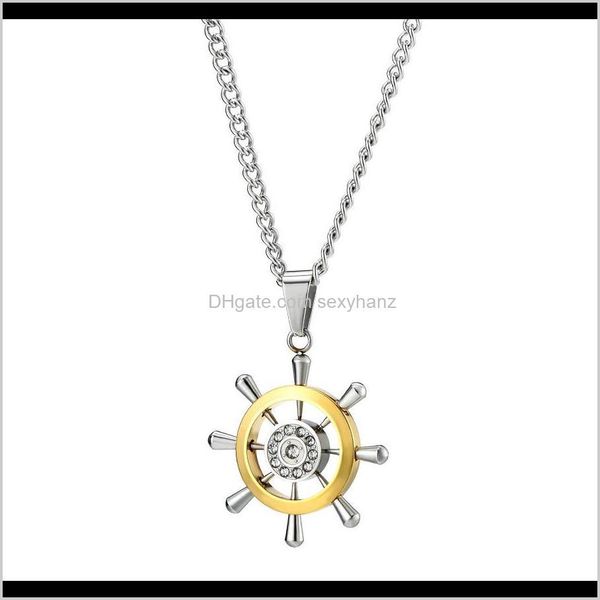 & pendants drop delivery 2021 fashion mens charm sier designer rudder pendant necklace hip hop jewelry stainless steel 60cm long chain rhine, Silver
& pendants drop delivery 2021 fashion mens charm sier designer rudder pendant necklace hip hop jewelry stainless steel 60cm long chain rhine, Silver