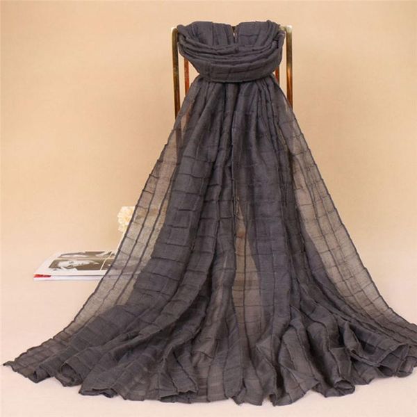scarves pinksee solid color plaid ash yarn ladies shawl soft cotton linen long scarf muslim head, Blue;gray
scarves pinksee solid color plaid ash yarn ladies shawl soft cotton linen long scarf muslim head, Blue;gray