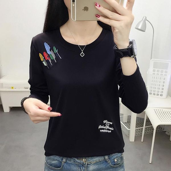 plus size 5xl t shirt for women clothes embroidery tshirt long sleeve clothing t-shirts casual tee femme poleras mujer women's t-shirt, White
plus size 5xl t shirt for women clothes embroidery tshirt long sleeve clothing t-shirts casual tee femme poleras mujer women's t-shirt, White