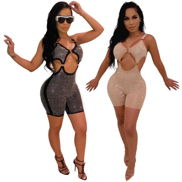women's jumpsuits & rompers summer diamonds glitter jumpsuit slim fit overalls for women ladies party bandage playsuit sx9141, Black;white
women's jumpsuits & rompers summer diamonds glitter jumpsuit slim fit overalls for women ladies party bandage playsuit sx9141, Black;white