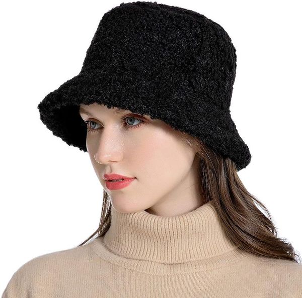 wide brim hats 2021 fashion women winter warm bucket hat vintage cloche faux fur wool outdoor fisherman cap for lady, Blue;gray
wide brim hats 2021 fashion women winter warm bucket hat vintage cloche faux fur wool outdoor fisherman cap for lady, Blue;gray