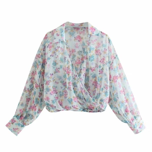 summer women floral print cross v neck chiffon short blouse female long sleeve shirt casual lady loose crop blusas s8956 210430, White
summer women floral print cross v neck chiffon short blouse female long sleeve shirt casual lady loose crop blusas s8956 210430, White