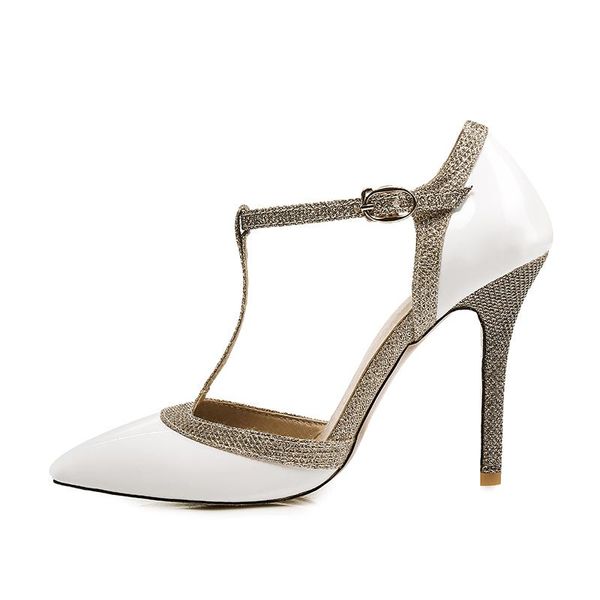 chainingyee pointed toe office summer sandals mixed color black red beige white silver gold women's shoes
chainingyee pointed toe office summer sandals mixed color black red beige white silver gold women's shoes