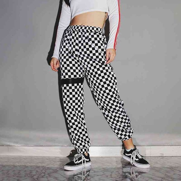 women's jeans checkerboard harem pants casual street hip hop loose black white lattices fashion streetwear female cargo women dv64, Blue
women's jeans checkerboard harem pants casual street hip hop loose black white lattices fashion streetwear female cargo women dv64, Blue