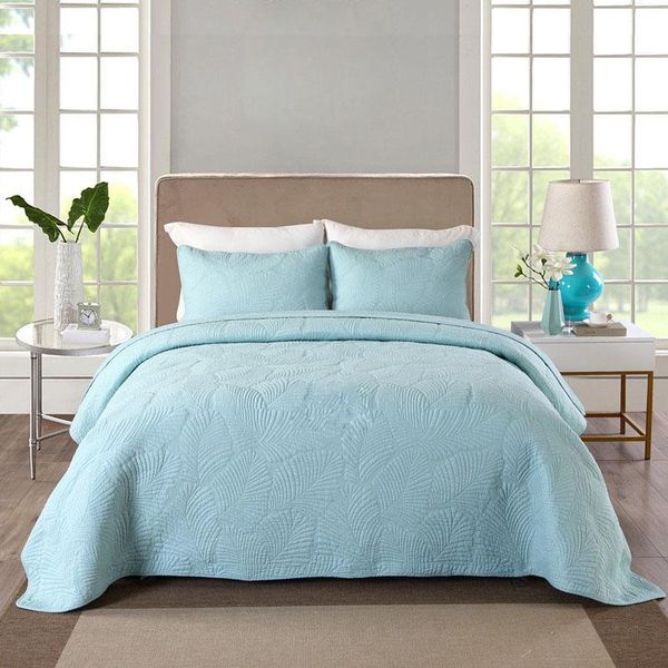 comforters & sets chausub cotton bedspread quilt set 3pcs solid coverlet palm leaf embroidery quilted quilts bed covers pillowcase king size
comforters & sets chausub cotton bedspread quilt set 3pcs solid coverlet palm leaf embroidery quilted quilts bed covers pillowcase king size