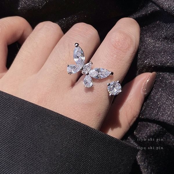 j6r korean niche band s design series micro inlaid zircon high-grade versatile korean niche design butterfly series butterfly ring ringmicr, Silver
j6r korean niche band s design series micro inlaid zircon high-grade versatile korean niche design butterfly series butterfly ring ringmicr, Silver