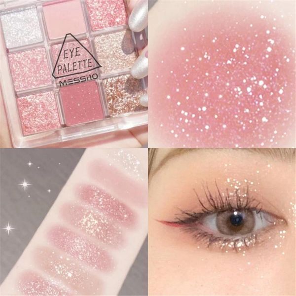 eye shadow 9 color pressed matte glitter eyeshadow palette waterproof long-lasting pigment diamond shimmer nude shiny makeup
eye shadow 9 color pressed matte glitter eyeshadow palette waterproof long-lasting pigment diamond shimmer nude shiny makeup