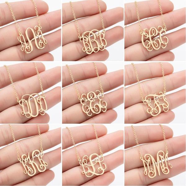 pendant necklaces vintage stainless steel 26 letter necklace women's jewelry collar collier b d k j name drop, Silver
pendant necklaces vintage stainless steel 26 letter necklace women's jewelry collar collier b d k j name drop, Silver