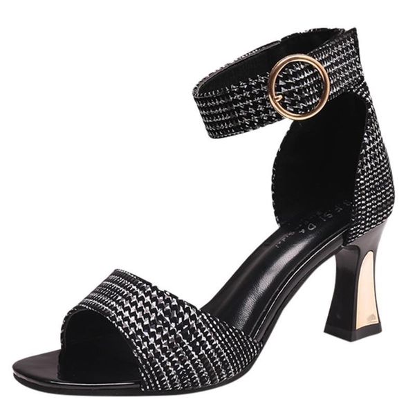 sandals shoes woman summer fashion word buckle with fish mouth dress thick bottom wild high heel feb10 23ix, Black
sandals shoes woman summer fashion word buckle with fish mouth dress thick bottom wild high heel feb10 23ix, Black