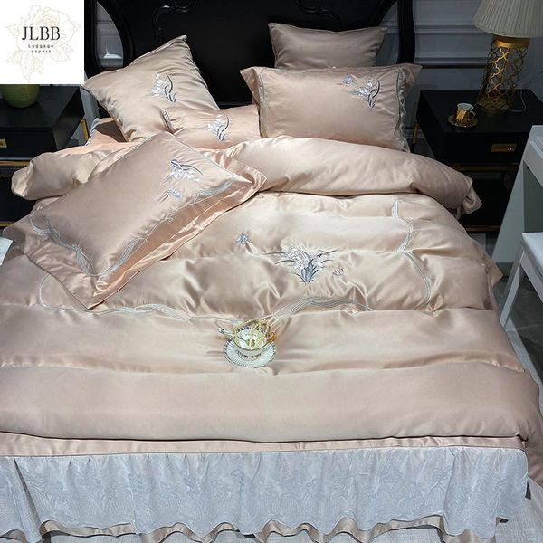 bedding sets luxury champagne satin silk cotton orchid flowers embroidery set duvet cover bed linen white lace bedskirt pillowcases
bedding sets luxury champagne satin silk cotton orchid flowers embroidery set duvet cover bed linen white lace bedskirt pillowcases