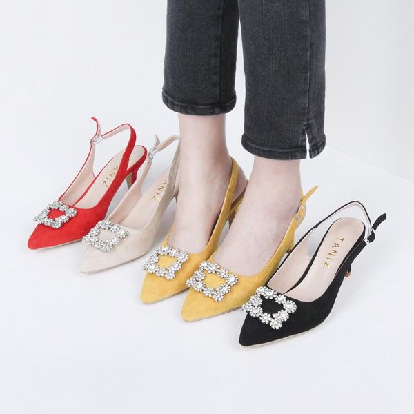 dress shoes summer pointed-toe fashion all-match high-heel crystal women's sandals, Black
dress shoes summer pointed-toe fashion all-match high-heel crystal women's sandals, Black