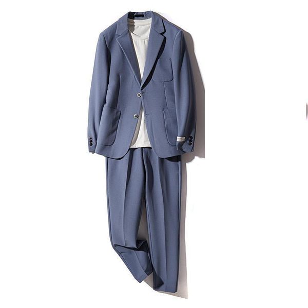 men's suits & blazers arrival light luxury vertical sense suit capris slim casual two piece set men spring summer size s -4xl, White;black
men's suits & blazers arrival light luxury vertical sense suit capris slim casual two piece set men spring summer size s -4xl, White;black