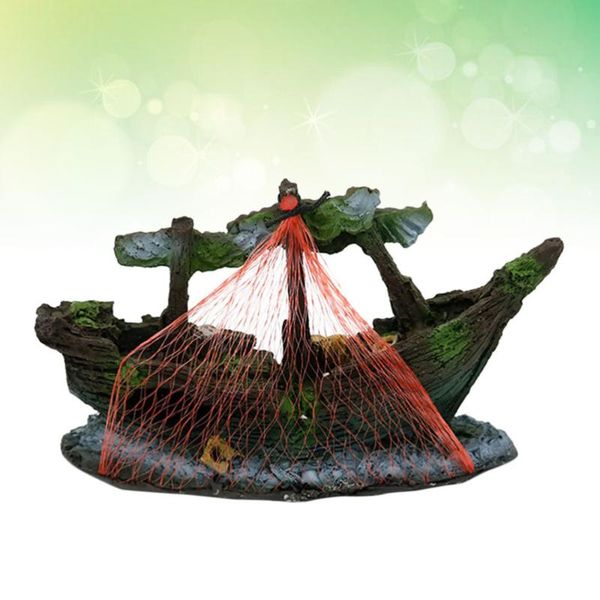 decorations resin net boat fish tank ship decor creative aquarium sunken decoration (red ship)
decorations resin net boat fish tank ship decor creative aquarium sunken decoration (red ship)