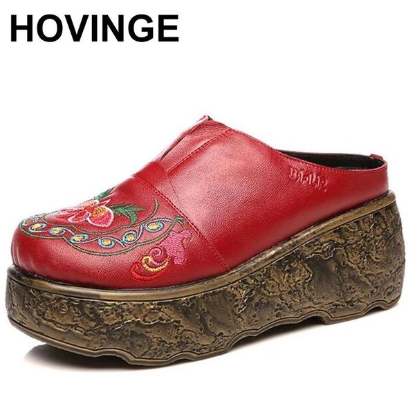 dress shoes hovinge sale classic embroidered cow leather fashion sandals 2021 summer women slipper platform wedges slippers, Black
dress shoes hovinge sale classic embroidered cow leather fashion sandals 2021 summer women slipper platform wedges slippers, Black