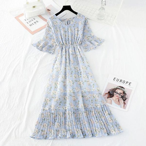 dresses summer slim v-neck floral women short sleeve ruffles print chiffon flare midi long vestidos femme, Black;gray
dresses summer slim v-neck floral women short sleeve ruffles print chiffon flare midi long vestidos femme, Black;gray
