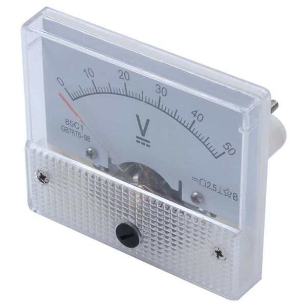 multimeters gauge 0-50vdc analog panel meter voltage volt voltmeter white 85c1 dc 50v
multimeters gauge 0-50vdc analog panel meter voltage volt voltmeter white 85c1 dc 50v