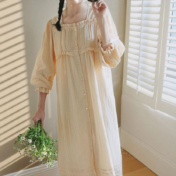 sweet delicate pure cotton long womens sleepwears nightgowns soft lovely elegant female loose night dress spring autumn, Black;red
sweet delicate pure cotton long womens sleepwears nightgowns soft lovely elegant female loose night dress spring autumn, Black;red