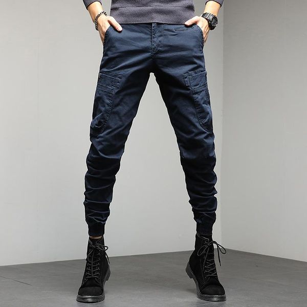 men's pants casual male solid color cargo joggers trousers fashion streetwear pant blue khaki gray, Black
men's pants casual male solid color cargo joggers trousers fashion streetwear pant blue khaki gray, Black