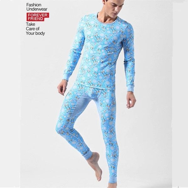 men's sleepwear 1 set fashion brand o-neck winter thermal print underwear warm cotton long johns for men pants, Black;brown
men's sleepwear 1 set fashion brand o-neck winter thermal print underwear warm cotton long johns for men pants, Black;brown