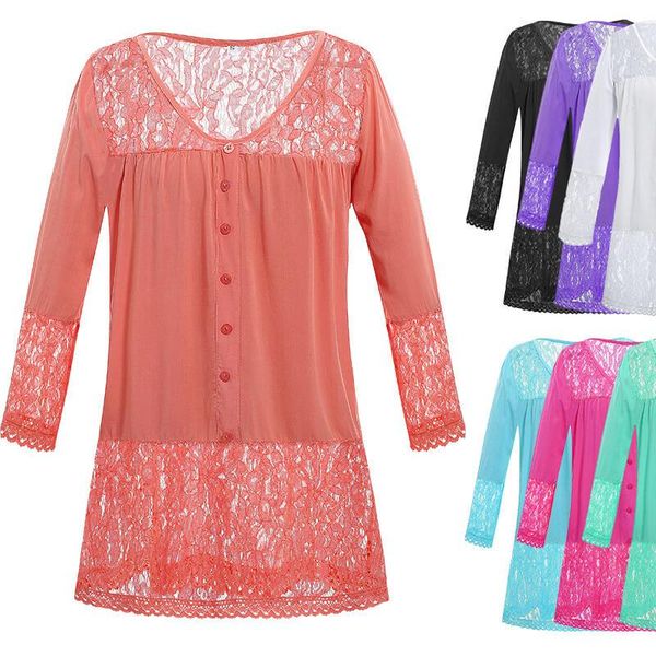 lace transparent women's blouse long sleeve hollow out v-neck 2021 summer womens blouses and plus size & shirts, White
lace transparent women's blouse long sleeve hollow out v-neck 2021 summer womens blouses and plus size & shirts, White