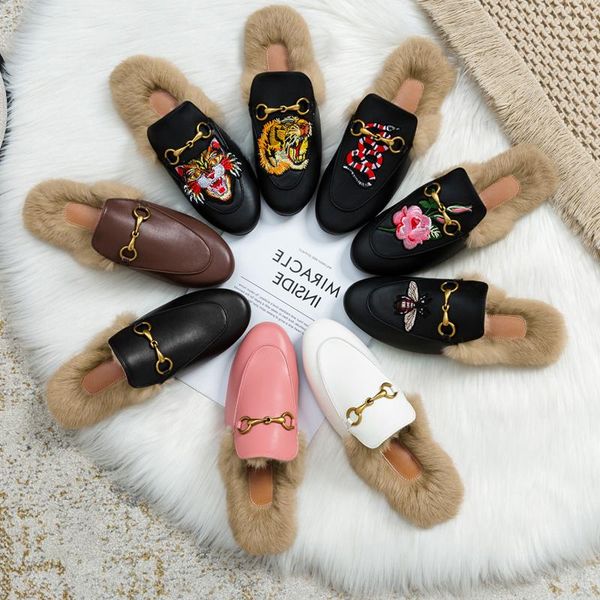 slippers hairy women's autumn and winter wear 2021 muller shoes net red lazy flat hair baotou half, Black
slippers hairy women's autumn and winter wear 2021 muller shoes net red lazy flat hair baotou half, Black