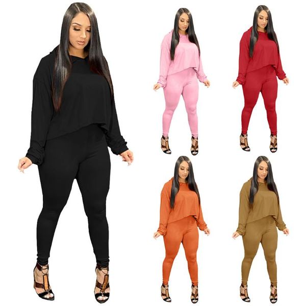 women's two piece pants donsignet fashion suit leisure hooded collar pullover solid color long-sleeved trousers sports two-piece, White
women's two piece pants donsignet fashion suit leisure hooded collar pullover solid color long-sleeved trousers sports two-piece, White