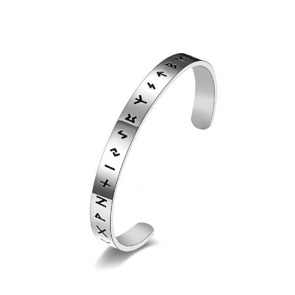 bangle glossy nordic viking enamel letter bangles men stainless steel adjustable bracelet for women fashion classic jewelry z355, Black
bangle glossy nordic viking enamel letter bangles men stainless steel adjustable bracelet for women fashion classic jewelry z355, Black
