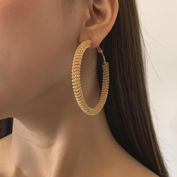 hoop & huggie trendy jewelry geometric earrings design selling big metal for girl fine accessories, Golden;silver
hoop & huggie trendy jewelry geometric earrings design selling big metal for girl fine accessories, Golden;silver