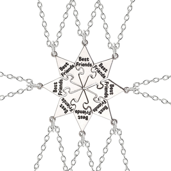 pendant necklaces 8 piece set friend sisters good friends necklace friendship letter bff fashion graduation ceremony gift, Silver
pendant necklaces 8 piece set friend sisters good friends necklace friendship letter bff fashion graduation ceremony gift, Silver