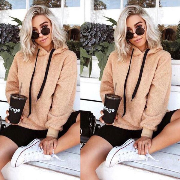 women's hoodies & sweatshirts khaki european and american style sweatshirt drawstring plush long-sleeved convenient pullover women, Black
women's hoodies & sweatshirts khaki european and american style sweatshirt drawstring plush long-sleeved convenient pullover women, Black