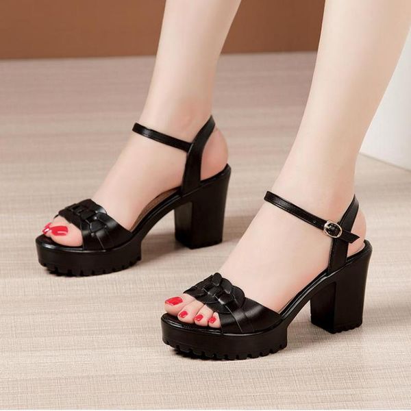 sandals 8cm high heel women 2021 summer thick sole platform large size fashionable women's shoes chunky heels, Black
sandals 8cm high heel women 2021 summer thick sole platform large size fashionable women's shoes chunky heels, Black