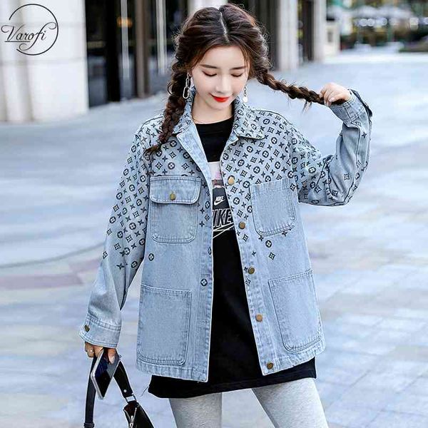 women's jackets longer jacket size jeans autumn female letter printed casual denim versatile y2k 2nwd, Black;brown
women's jackets longer jacket size jeans autumn female letter printed casual denim versatile y2k 2nwd, Black;brown