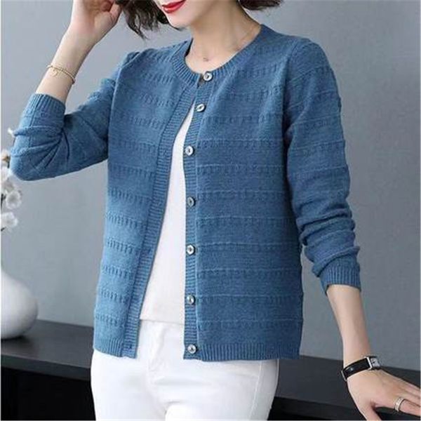 women's knits & tees female cardigan spring simple round collar long sleeve sweater korean jumper zy5527 0ukb, White
women's knits & tees female cardigan spring simple round collar long sleeve sweater korean jumper zy5527 0ukb, White