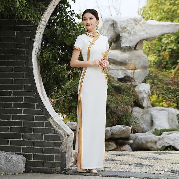 ethnic clothing flower appliques cheongsam slim formal party dress gown women satin vintage button qipao mandarin collar chinese vestid, Red
ethnic clothing flower appliques cheongsam slim formal party dress gown women satin vintage button qipao mandarin collar chinese vestid, Red