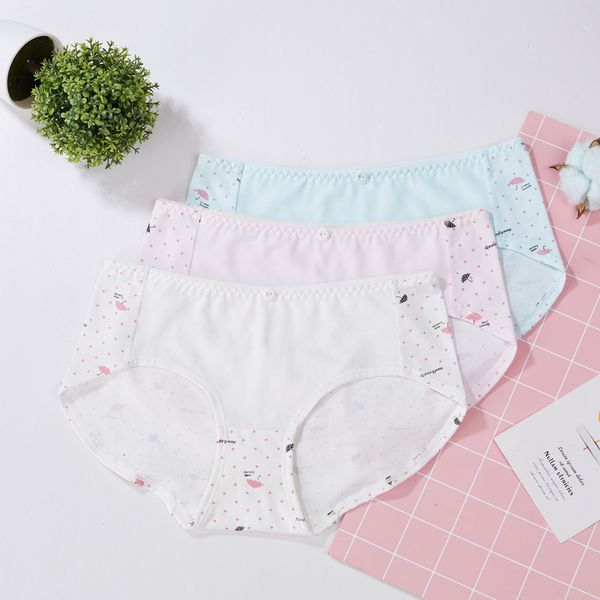 new style girl's pure crotch cloth breathable cotton girl cute printing briefs middle waist women's underwear, Black;pink
new style girl's pure crotch cloth breathable cotton girl cute printing briefs middle waist women's underwear, Black;pink