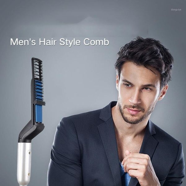 beard straightener styler comb multifunctional men quick hair curling curler show cap tool1, Silver
beard straightener styler comb multifunctional men quick hair curling curler show cap tool1, Silver
