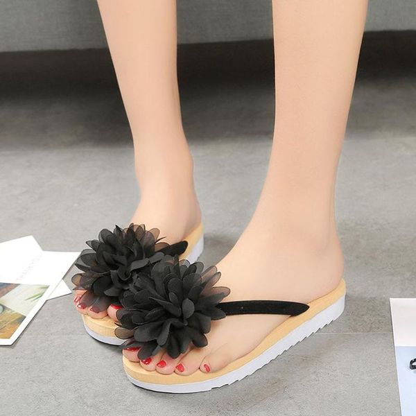 slippers bohemian style flower flip flops for woman non-slip breathable flat beach slaps women zapatos de mujer women's summer footwear, Black
slippers bohemian style flower flip flops for woman non-slip breathable flat beach slaps women zapatos de mujer women's summer footwear, Black
