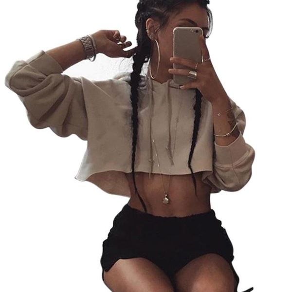 women's hoodies & sweatshirts hooded cut out halter short casual pullovers women sudaderas girls hoodie woman cozy cropped tracksuits, Black
women's hoodies & sweatshirts hooded cut out halter short casual pullovers women sudaderas girls hoodie woman cozy cropped tracksuits, Black