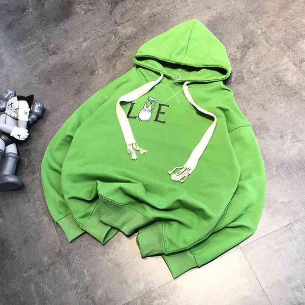 2022 factory wholesale new loe luo's couple cartoon chinchilla embroidery printing loose casual versatile age reducing terry hooded swe, Black
2022 factory wholesale new loe luo's couple cartoon chinchilla embroidery printing loose casual versatile age reducing terry hooded swe, Black