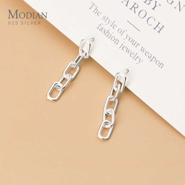 simple design interlock chain genuine 925 sterling silver geometric drop dangle earring for women fine jewelry year 210707
simple design interlock chain genuine 925 sterling silver geometric drop dangle earring for women fine jewelry year 210707