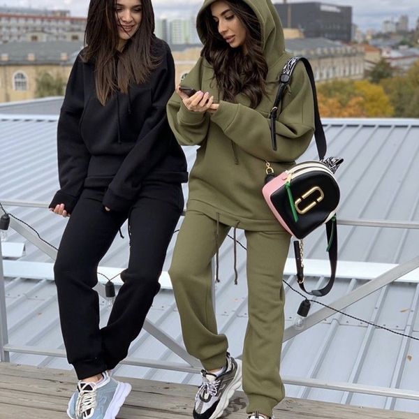 stylish sports suit 20 two piece tracksuits autumn and winter hooded sweater pants casual women's, Gray
stylish sports suit 20 two piece tracksuits autumn and winter hooded sweater pants casual women's, Gray