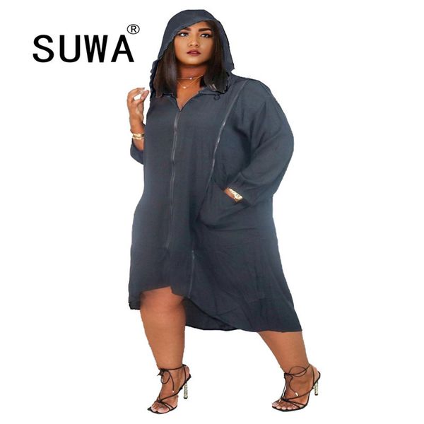 solid color zipper long sleeve oversized coats and jacket with pocket women bf style midi dresses casual clothes 210525, Black;gray
solid color zipper long sleeve oversized coats and jacket with pocket women bf style midi dresses casual clothes 210525, Black;gray