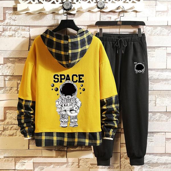 men's hoodies & sweatshirts fashion set korean style autumn winter elastic waist trousers+long sleeve pullover sweatshirt casual men cl, Black
men's hoodies & sweatshirts fashion set korean style autumn winter elastic waist trousers+long sleeve pullover sweatshirt casual men cl, Black