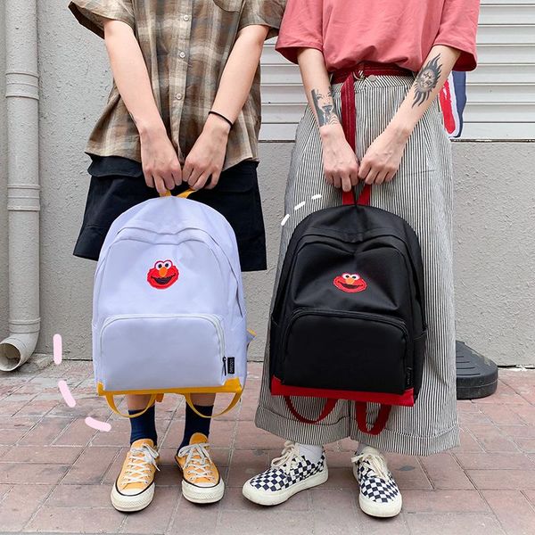 backpack korean fashion canvas backpacks women simple cute cartoon embroidery for teenage girls lapschool bags mochila 2021
backpack korean fashion canvas backpacks women simple cute cartoon embroidery for teenage girls lapschool bags mochila 2021
