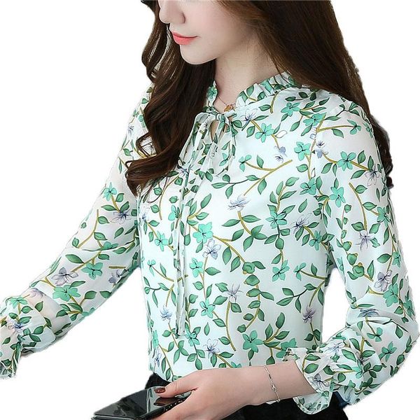 women's blouses & shirts daiqianni floral chiffon blouse women 2021 autumn korean fashion lace up shirt casual camisas feminina long sl, White
women's blouses & shirts daiqianni floral chiffon blouse women 2021 autumn korean fashion lace up shirt casual camisas feminina long sl, White