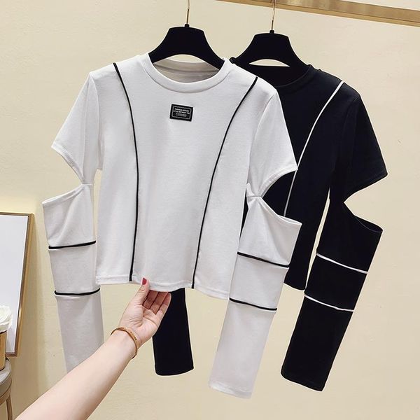summer hollow out t shirt women casual long sleeve t-shirt slim basic cotton short tshirt female woman clothes women's, White
summer hollow out t shirt women casual long sleeve t-shirt slim basic cotton short tshirt female woman clothes women's, White