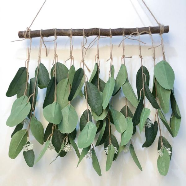 decorative objects & figurines log wall hanging simulation green plant eucalyptus artificial leaves welcome house number ornaments
decorative objects & figurines log wall hanging simulation green plant eucalyptus artificial leaves welcome house number ornaments